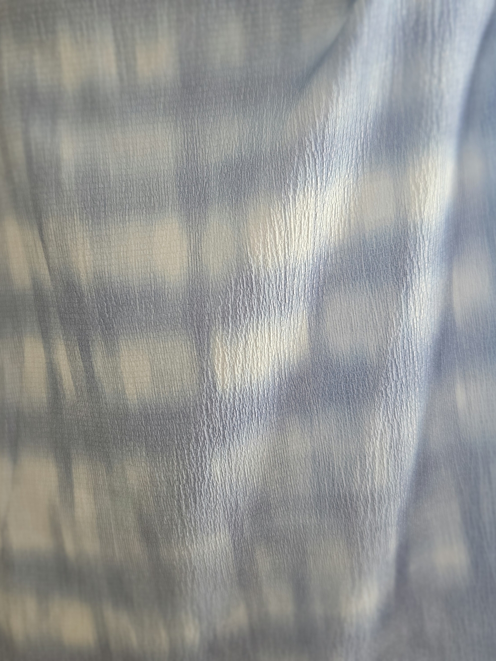 NWT Calvin Klein Rebecca Textured Knit Drape Neck Top Size L Tie Dye Blue White - Picture 14 of 14